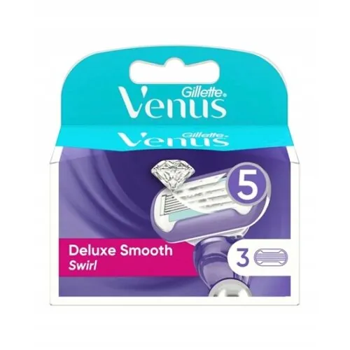 GILLETTE VENUS DELUXE SMOOTH SWIRL 3SZT WKŁADY