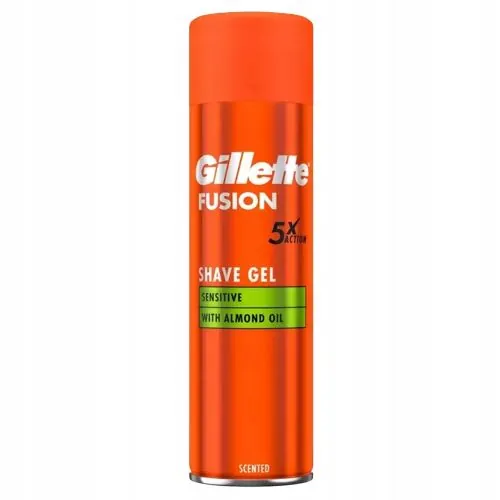 GILLETTE FUSION 5 SENSITIVE 200ML ŻEL DO GOLENIA