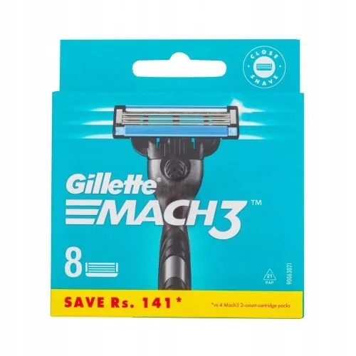 GILLETTE WYMIENNE OSTRZA WKŁADY MACH3 - 8szt 100% ORYGINALNE