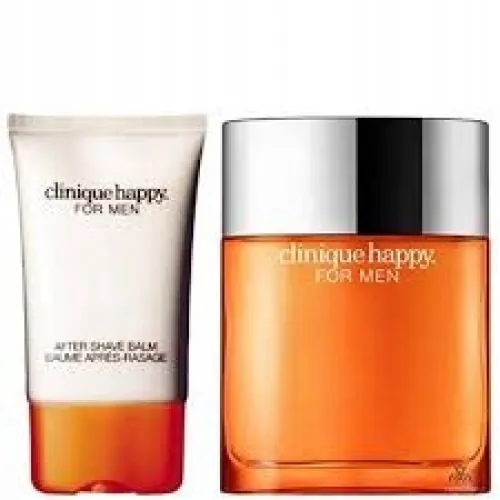 CLINIQUE HAPPY FOR MEN 100ML EDT 50ML BALSAM PO GOLENIU ZESTAW