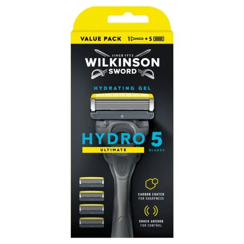 WILKINSON SWORD HYDRO 5 ULTIMATE RĄCZKA + 5 WKŁADÓW