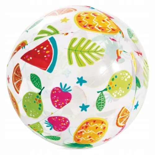Dmuchana piłka plażowa z kolorowym nadrukiem 51 cm INTEX 59040 owoce
