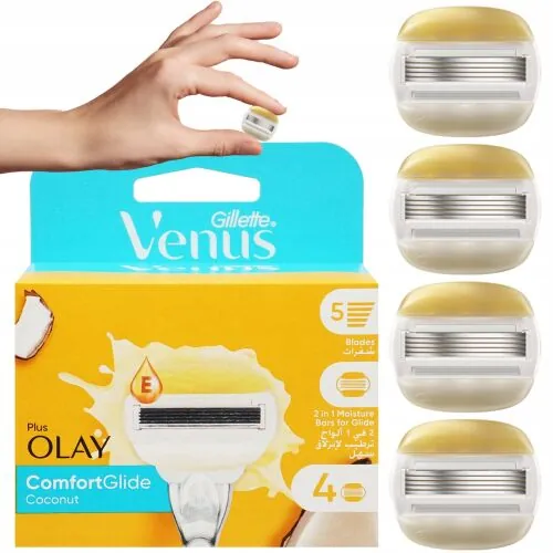 GILLETTE VENUS COMFORT GLIDE COCONUT OLUS OLAY WKŁADY 4SZT